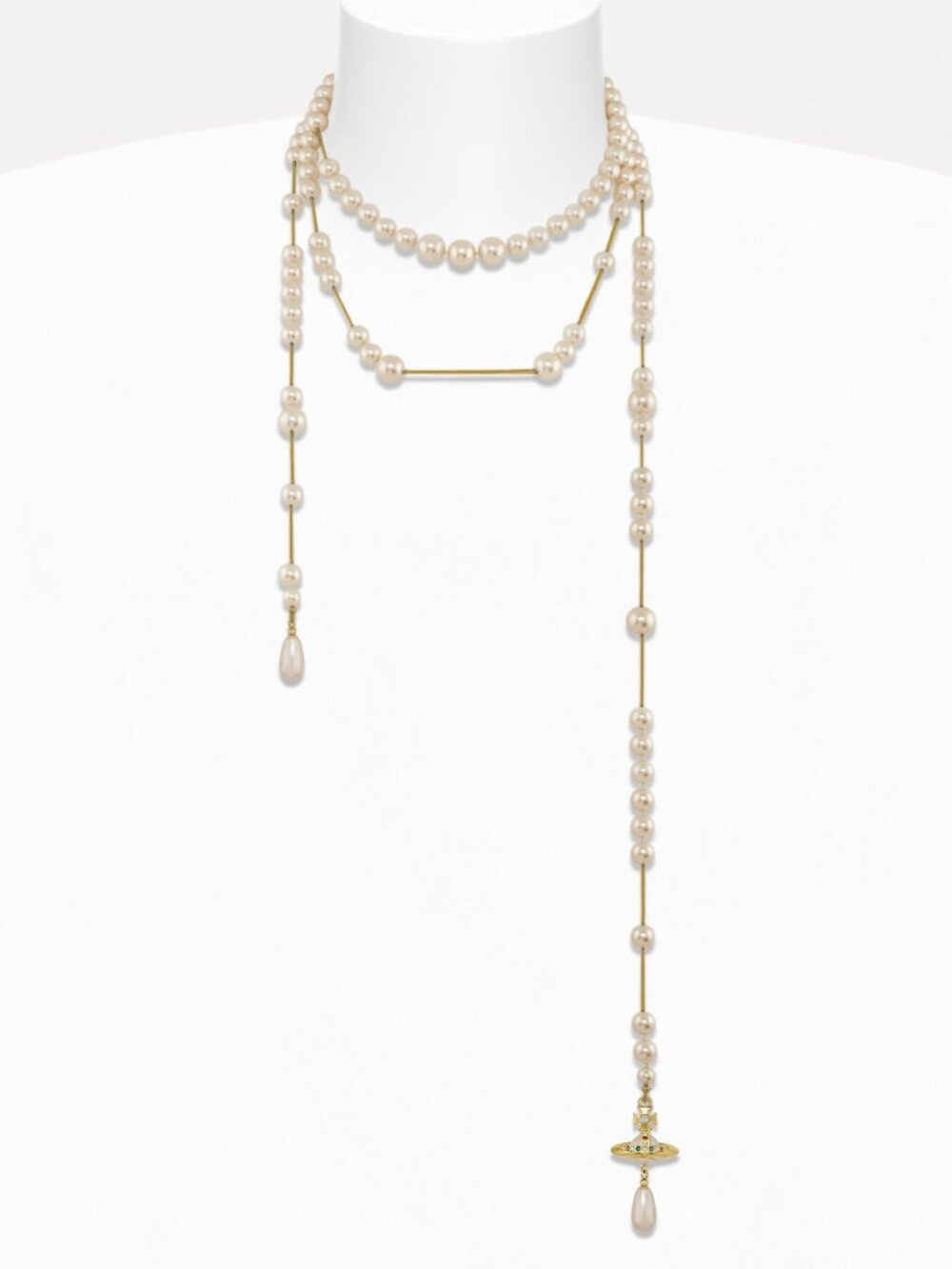 Vivienne Westwood Broken Pearl Necklace